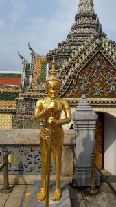 Golden figure at the Grand Palace