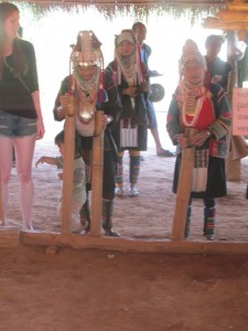 Hill Tribespeople playing music for us