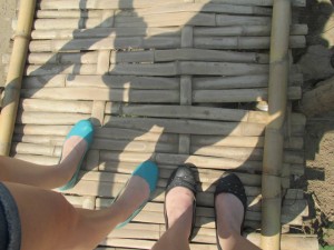 Shadows on Bamboo Bridge