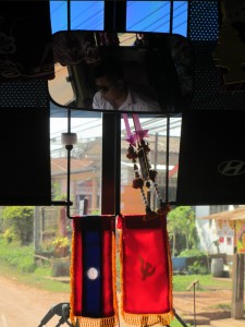 On a bus in Laos