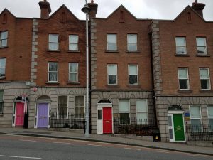 Colored doors in Dublin