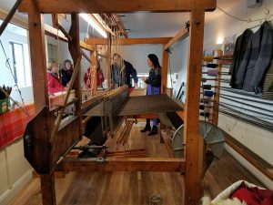 A loom demonstration at the Irish House in Donegal