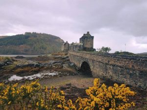 A grey, rainy day at Eilean Donan Castle