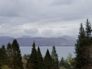 Hiking along the blue trail at Armadale Castle, Isle of Skye