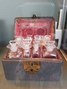 Medicine box belonged to Lord Balmerino...he was beheaded for treason in London — at Culloden Battlefield & Visitor Centre.